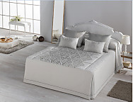 Colcha de verano Jacquard Bellini color Plata cama de 135 Oferta