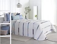 Colcha Jacquard Boyle 03 azul cama de 135 oferta