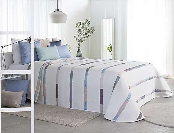 Reig Marti - Colcha Jacquard Boyle 03 azul cama de 135 oferta