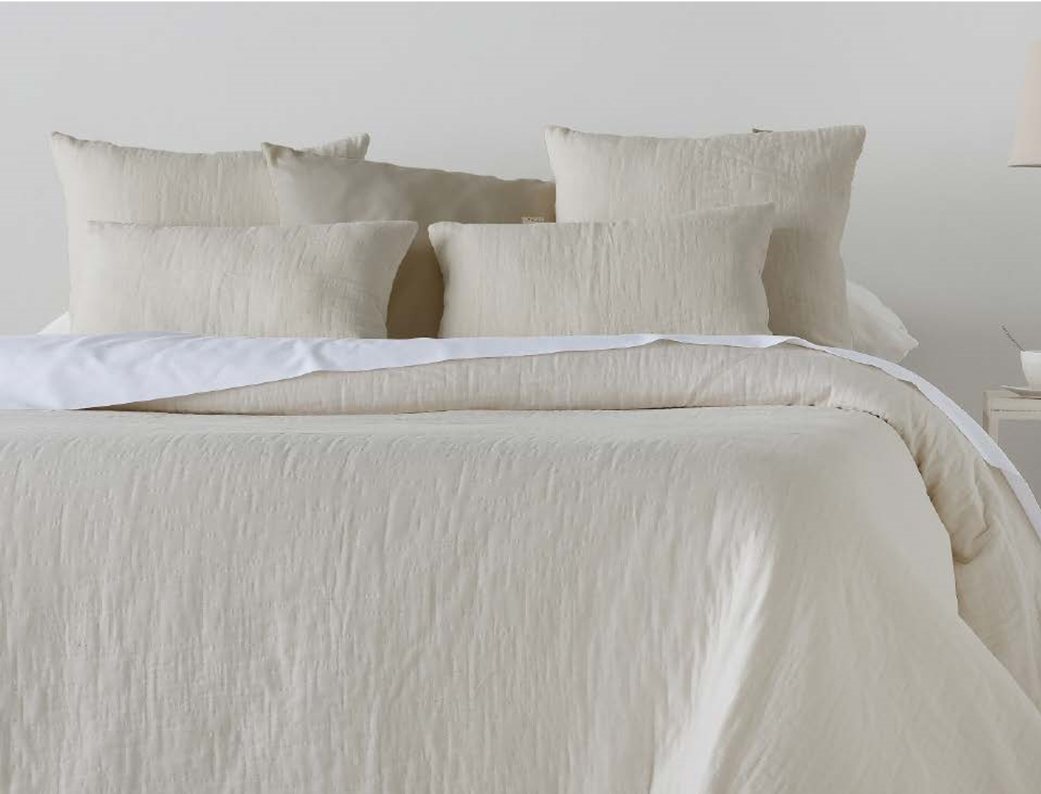 Cañete Colcha capa 100% Algodón Gasa color Lino cama de 180 Oferta