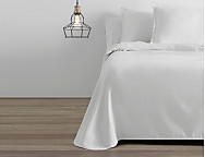 Colcha 100% Algodón Rice con funda/s de cojín incluídas color Blanco cama de 150 Oferta