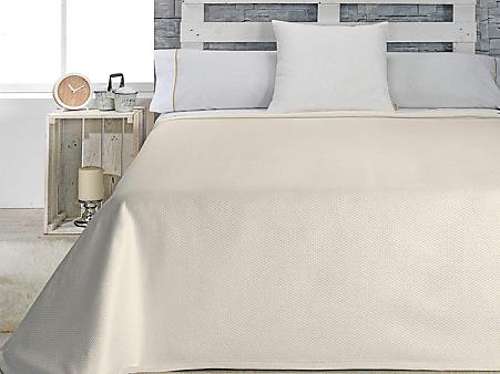 Cañete - Colcha capa Numa color Beige cama de 150 Oferta