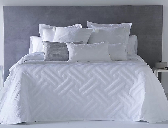 Cañete - Colcha capa Vento Blanco color Blanco cama de 105 Oferta