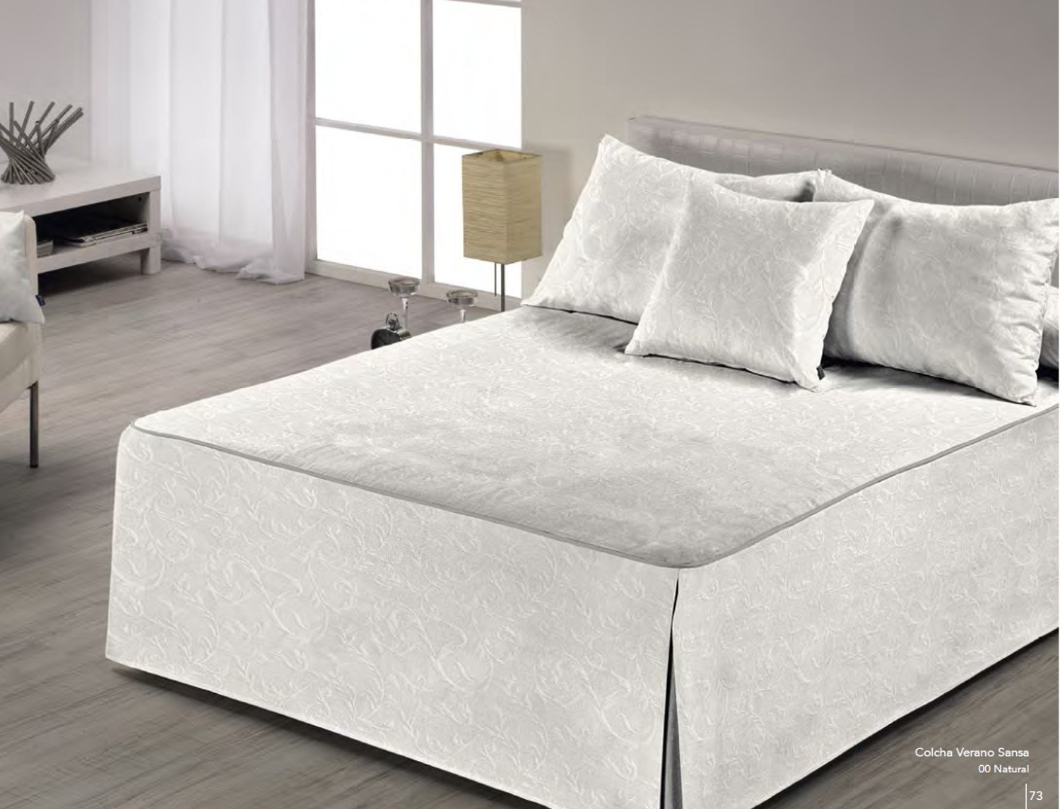 Cañete Colcha de verano Sansa color Beige cama 200 oferta