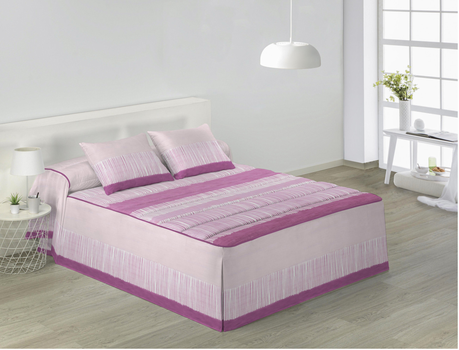 JVR Colcha Edredón Bali color rosa cama de 150 Oferta