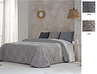 Edredón Sherpa Jacquard Rute color Gris o Lila