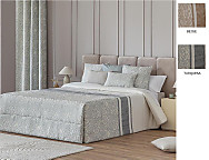 Edredón Conforter Jacquard Lorca color Beige o Turquesa