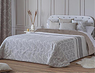 Haz clic para ampliar Edredón Sherpa Jacquard Bejar color Azul o Beige