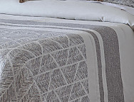 Haz clic para ampliar Edredón Sherpa Jacquard Bejar color Azul o Beige