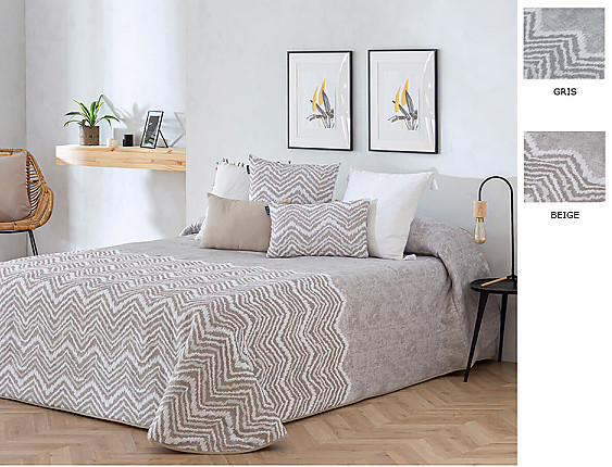 Confecciones Paula - Bouti Jacquard Bilbao color Beige o Gris