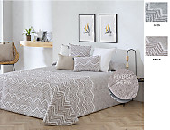 Edredón Sherpa Jacquard Bilbao color Beige o Gris