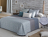 Edredón Sherpa Jacquard Tripoli color Azul o Beige