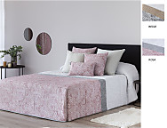 Edredón Conforter Jacquard Palma color Beige o Rosa