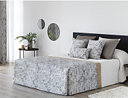 Edredón Conforter Jacquard Palma color Beige o Rosa