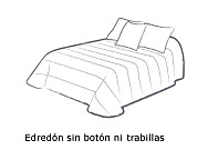 Edredón lisos Play Basic Collection color Beige o Verde Glacial cama 90 Oferta