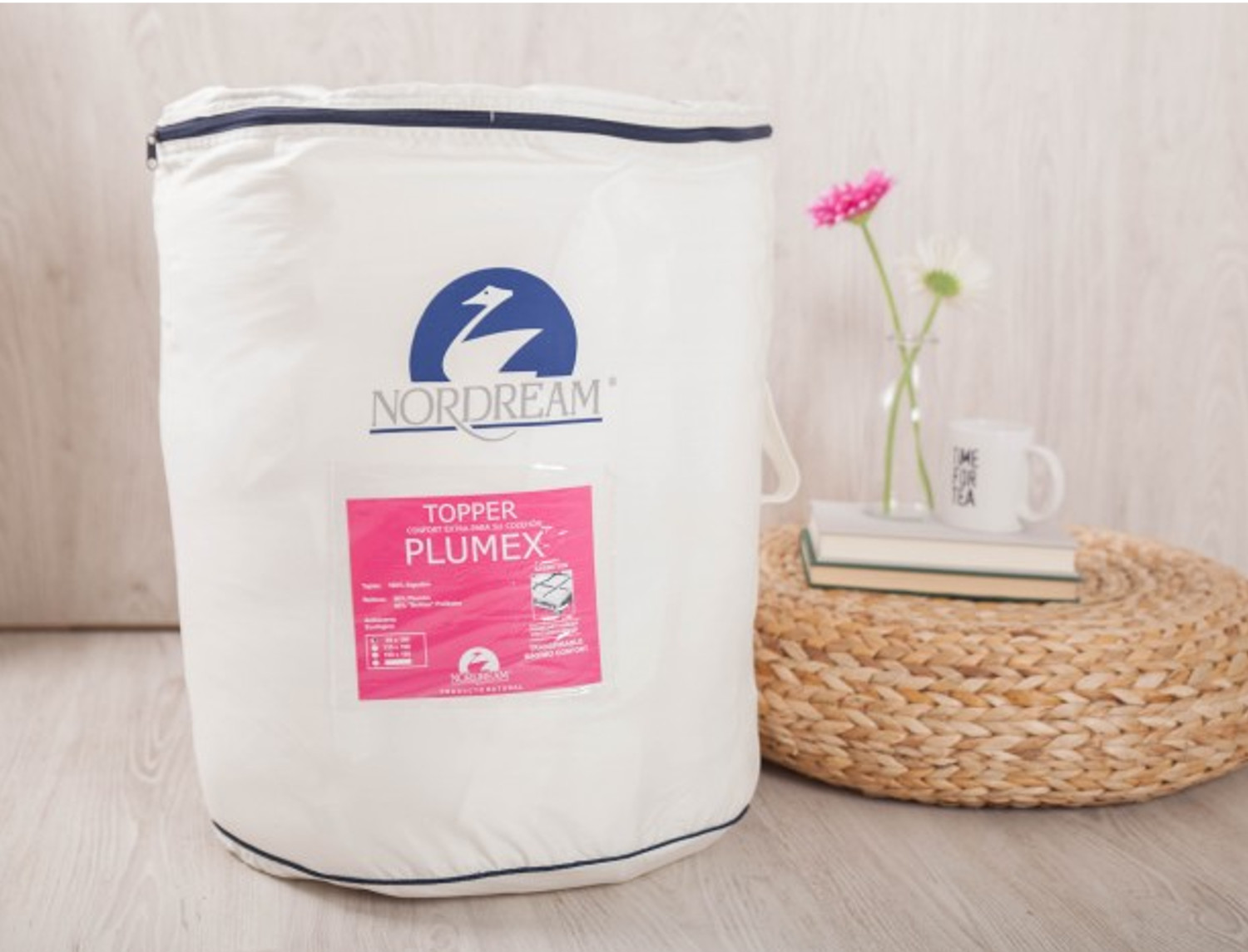 Nordream Topper plumón y poliéster Plumex Nordream