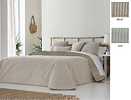 Edredón Sherpa Jacquard Meres color Azul o Beige