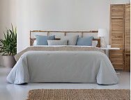 Edredón Sherpa Jacquard Meres color Azul o Beige