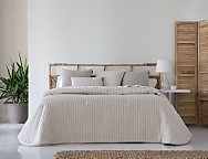 Edredón bouti Jacquard Lires doble relleno (200 gr) color Azul, Beige o Rosa