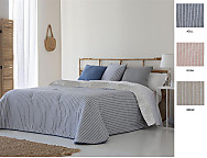 Edredón Sherpa Jacquard Lires color Azul, Beige o Rosa