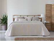 Edredón Sherpa Jacquard Lires color Azul, Beige o Rosa