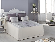 Colcha de verano Jacquard Glamour color Malva cama de 150 Oferta