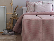 Edredón Conforter Jacquard Miel color Azul, Beige o Rosa