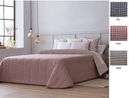 Edredón Sherpa Jacquard Miel color Azul, Beige o Rosa