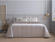 Edredón Sherpa Jacquard Miel color Azul, Beige o Rosa