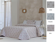Edredón bouti Jacquard Zubia doble relleno (200 gr) color Beige, Rosa o Turquesa