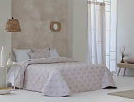 Edredón bouti Jacquard Zubia doble relleno (200 gr) color Beige, Rosa o Turquesa