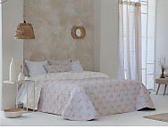 Edredón Sherpa Jacquard Zubia color Beige, Rosa o Turquesa