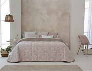 Edredón Sherpa Jacquard Neira color Beige o Rosa