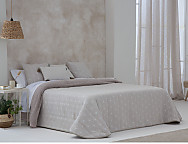 Haz clic para ampliar Edredón Sherpa Jacquard Lora color Beige, Gris o Rosa