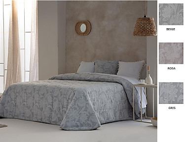 Confecciones Paula - Bouti Jacquard Alore color Beige, Gris o Rosa