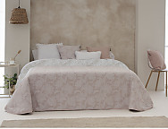 Edredón Sherpa Jacquard Alore color Beige, Gris o Rosa