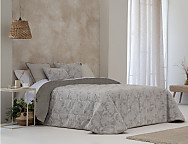 Edredón Sherpa Jacquard Alore color Beige, Gris o Rosa