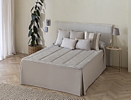 Colcha Edredón Jacquard Suances con cojín incluído color Beige, Gris o Rosa