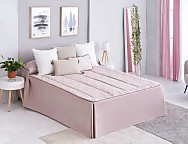 Colcha Edredón Jacquard Suances con cojín incluído color Beige, Gris o Rosa