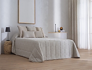 Edredón bouti Jacquard Suances doble relleno (200 gr) color Beige, Gris o Rosa