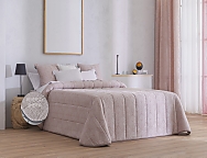 Edredón Sherpa Jacquard Suances color Beige, Gris o Rosa