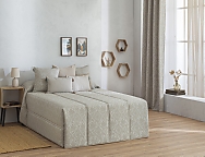 Haz clic para ampliar Edredón Conforter Jacquard Somo color Beige, Gris o Turquesa