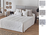 Colcha edredón piqué Lena color Beige, Blanco o Gris