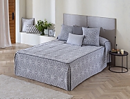 Colcha edredón piqué Jucar color Beige, Blanco o Gris