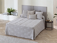 Colcha edredón piqué Jucar color Beige, Blanco o Gris