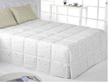 Cañete - Conforter Kalo color Blanco-Beige cama de 135 Oferta
