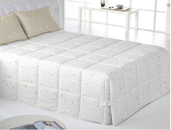 Cañete - Conforter Kalo color Blanco-Beige cama de 135 Oferta