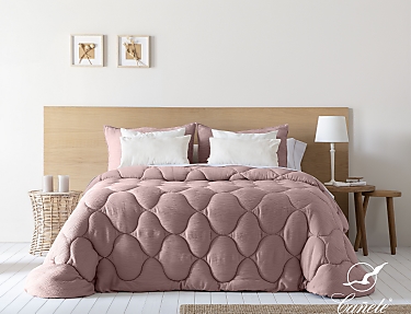 Cañete - Edredón Gasa Latis color Maquillaje con funda/s de cojín cama de 150 Oferta