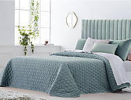 Haz clic para ampliar Bouti de terciopelo Smart color Azul Turquesa cama de 180 Oferta