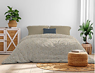 Funda nórdica Komen color Azul, Gris o Lino